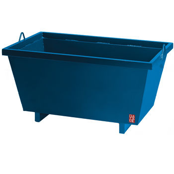 Benne à béton rectangulaire - A-500 - DACAME - en acier galvanisé