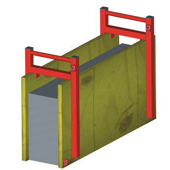 Coffrage cadre - DACAME - en bois / en acier / pour mur