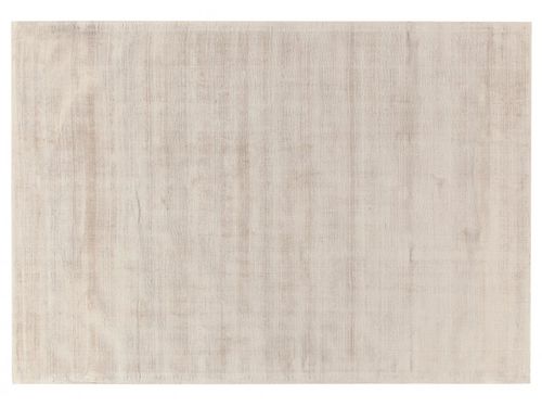 Tapis contemporain - IN WHISPER WHITE SILVER  - AMINI - uni / en viscose / rectangulaire