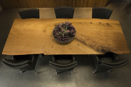 Table à manger design original - KAURI - Unik - en bois / rectangulaire / en matériaux de récupération