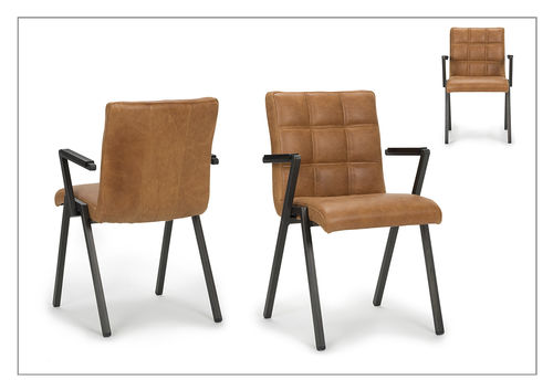 Fauteuil contemporain - WELLINGTON - Unik - en cuir / en tissu / avec accoudoirs