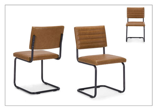 Chaise contemporaine - JAVA - Unik - d'intérieur / en tissu / en cuir