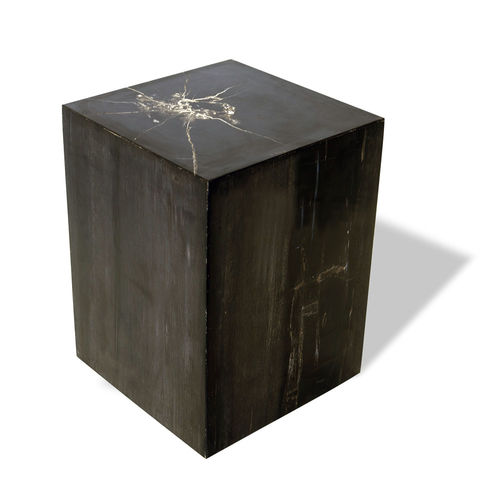 Tabouret contemporain - SKU: 259	 - Unik - en bois fossilisé / professionnel / d'extérieur