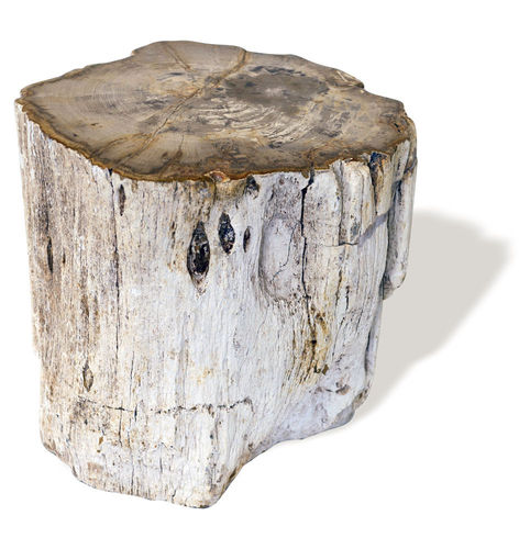 Tabouret contemporain - SKU: 244	 - Unik - en bois fossilisé / professionnel / d'extérieur