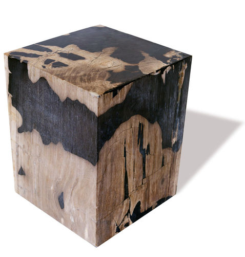 Tabouret contemporain - SKU: 245 - Unik - en bois fossilisé / professionnel / d'extérieur