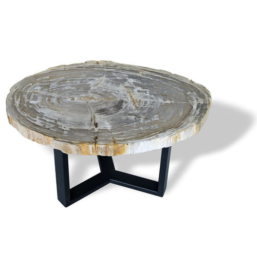 Table d'appoint contemporaine - 335 - Unik - en bois fossilisé / ronde / rectangulaire