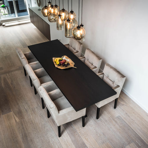 Table à manger contemporaine - Unik - en chêne / en bois laqué / en chêne naturel