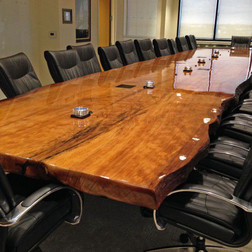 Table de réunion contemporaine - KAURI - Unik - en acier / ronde / rectangulaire