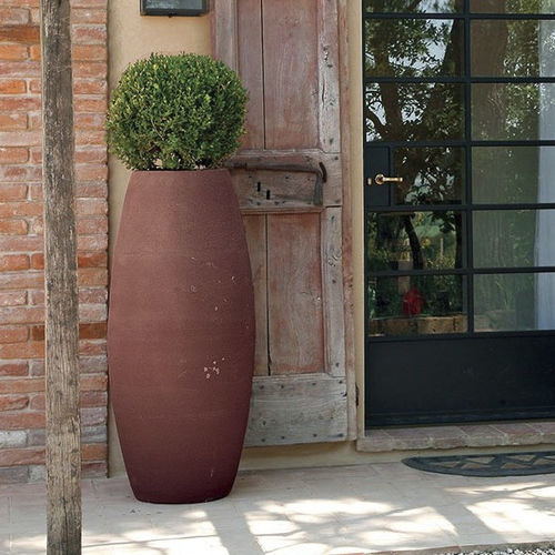 Pot de jardin en terracotta - Yra - Laboratorio Sanrocco - à poser / vertical / ovale
