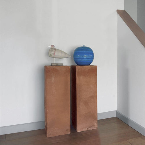 Piédestal contemporain - Argo - Laboratorio Sanrocco - de terre cuite / d'extérieur / pour sculpture