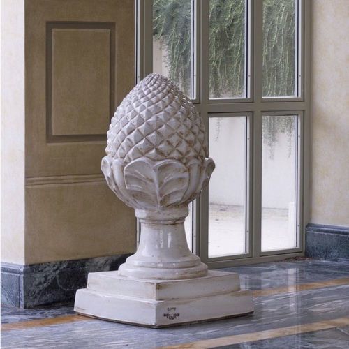 Sculpture en terracotta - Pigna - Laboratorio Sanrocco - au sol / blanche / marron
