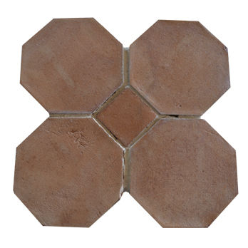 Tomette en terracotta - HEXAGON & OCTAGON - VICENTE CAMP - de sol / murale / fait main
