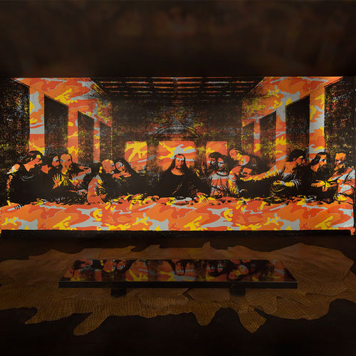 Papier peint contemporain - THE LAST SUPPER MURAL - FLAVOR PAPER - tableau de maître / couleur / imprimé