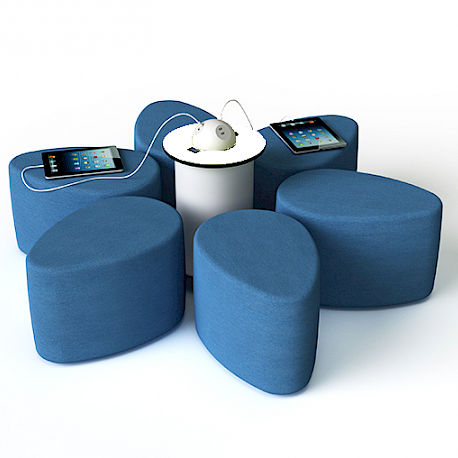 Chaise contemporaine - SMART - WAVEinside - d'intérieur / en tissu / intelligente