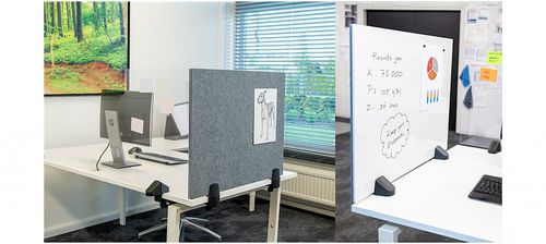 Séparateur de bureau sur bureau - SMIT VISUAL™ - WAVEinside - magnétique