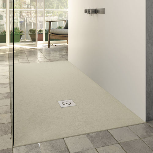 Receveur de douche rectangulaire - Relief Plus - QUARE DESIGN - à encastrer / à fleur de sol / extra plat