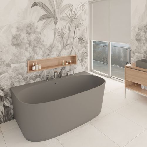 Baignoire ovale - River - QUARE DESIGN - pour habitat / à usage professionnel / en résine