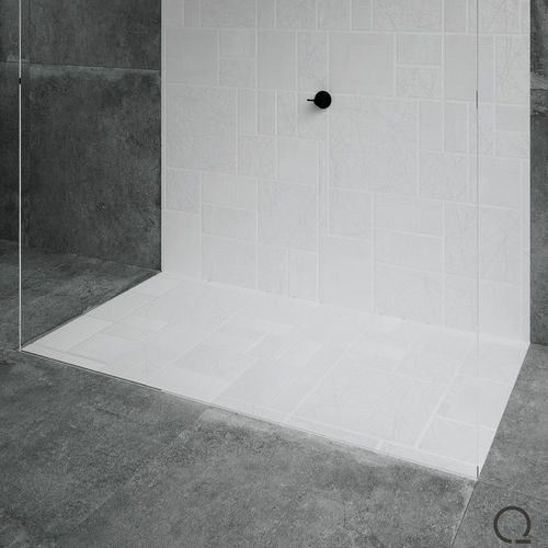 Receveur de douche rectangulaire - Mondrian - QUARE DESIGN - à encastrer / à fleur de sol / extra plat