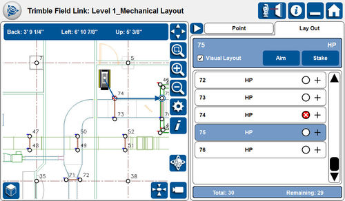 Logiciel de dessin - FIELD LINK FOR MEP - TRIMBLE MEP FRANCE - d'analyse / 3D / 2D