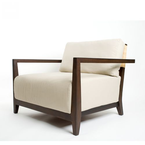 Fauteuil contemporain - MOREL : J10CH-0008 - Corner 43 Decor - en tissu / en teck / en rotin