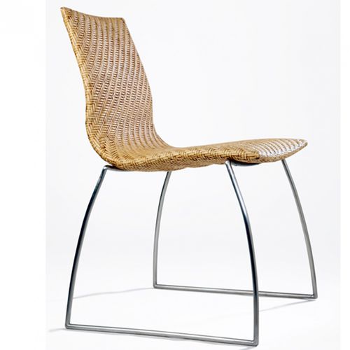 Chaise de salle à manger contemporaine - CHAYAKOM : J07CH-0004 - Corner 43 Decor - d'intérieur / en rotin / en aluminium