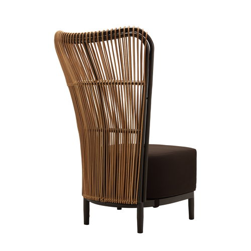 Fauteuil contemporain - MARCUS : J12CH-0015S - Corner 43 Decor - en rotin synthétique / avec dossier haut / d'extérieur