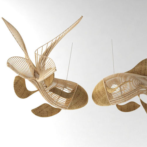 Suspension - CELESTIAL : J15LM-011 - Corner 43 Decor - en rotin / design original / d'intérieur