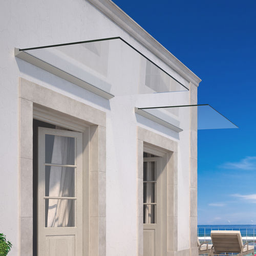 Auvent pour porte - LA PENSILINA - Logli Massimo Spa - d'entrée / pour terrasse / pour bâtiment tertiaire