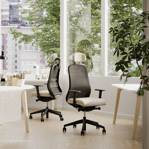 Chaise de bureau contemporaine - SOULY - Nowy Styl - d'intérieur / en tissu / en résille