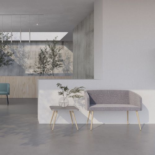 Canapé contemporain - HELLO! - Nowy Styl - en tissu / en cuir / avec accoudoirs