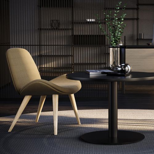 Chaise visiteur contemporaine - TILKKA - Nowy Styl - d'intérieur / en tissu / avec piètement en métal