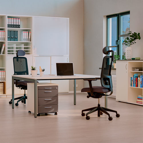 Caisson de bureau en bois - K40 - Nowy Styl - en tissu / à 3 tiroirs / à 4 tiroirs