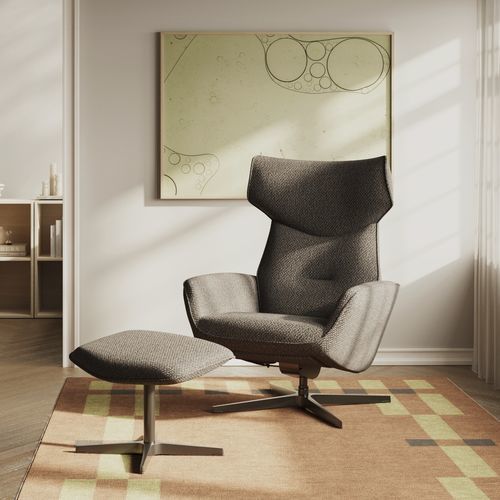 Fauteuil design minimaliste - OTULI - Nowy Styl - en tissu / en métal / tapissé