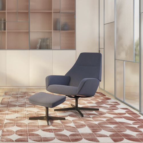 Fauteuil contemporain - BARRIQUE - Nowy Styl - en tissu / en métal / réglable
