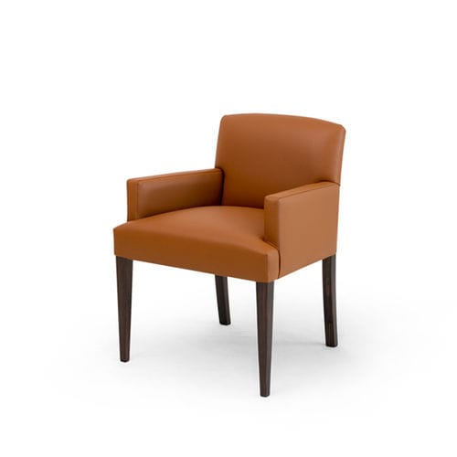 Chaise de salle à manger contemporaine - BOTERO - Larforma - d'intérieur / en tissu / en cuir