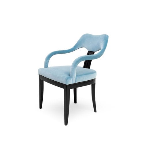 Chaise de salle à manger classique - MATILDE - Larforma - d'intérieur / en velours / en coton