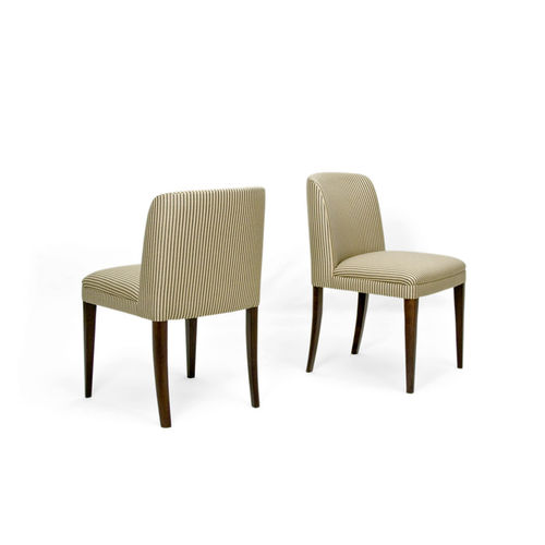 Chaise de salle à manger contemporaine - TEATRO - Larforma - d'intérieur / en tissu / en cuir