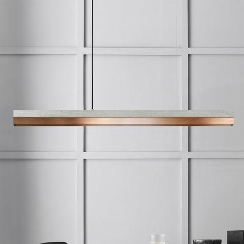 Suspension - [C-serie] - GantLights - en cuivre / en béton / design minimaliste