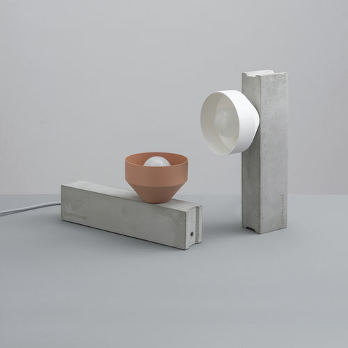 Lampe de table - [BLOCK] - GantLights - en béton / design original / d'intérieur