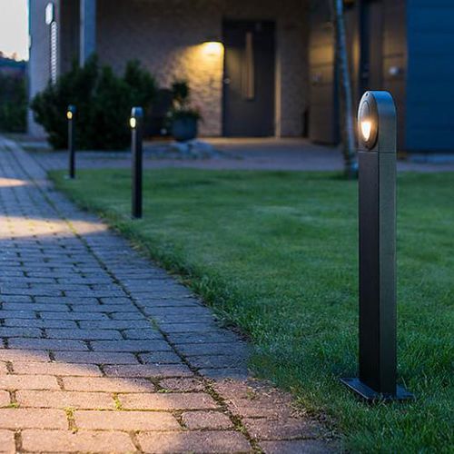 Borne d'éclairage de jardin - CALLISTO - SG LIGHTING - contemporaine / en aluminium / en verre