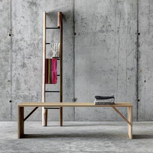 Banc contemporain - TINTAN - Fioroni Design - en bois massif