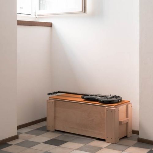 Banc contemporain - KREFELD - Fioroni Design - en contreplaqué / en feutre / sans dossier