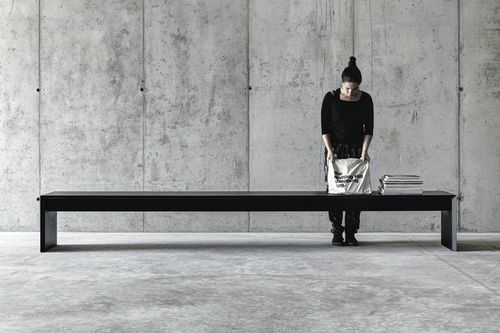 Banc contemporain - OMBRI - Fioroni Design - en MDF laqué