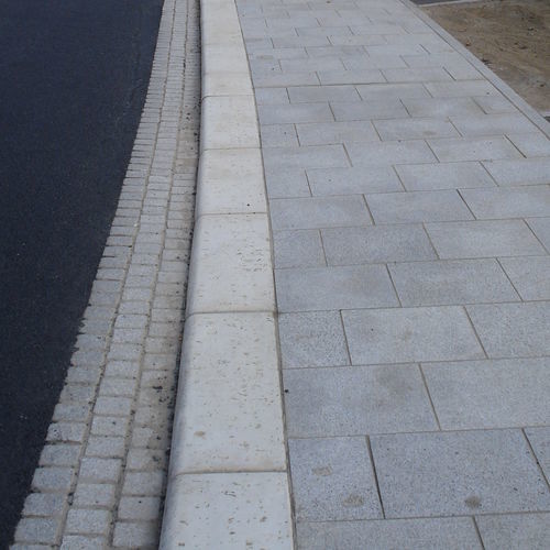 Bordure franchissable en pierre - T3 VAUBAN - REPLIK - rectangulaire / aspect pierre
