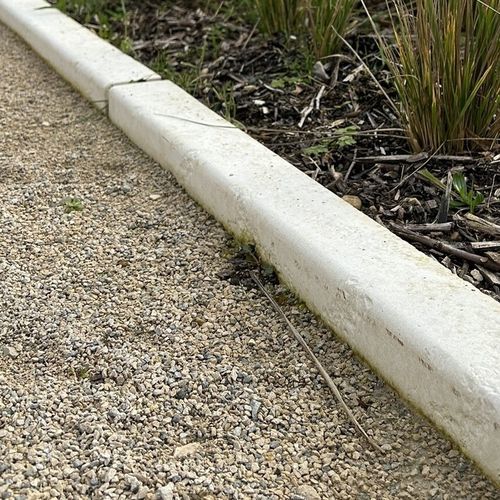 Bordure franchissable en pierre - BORDURE P1 - REPLIK - droite / d'angle / aspect pierre