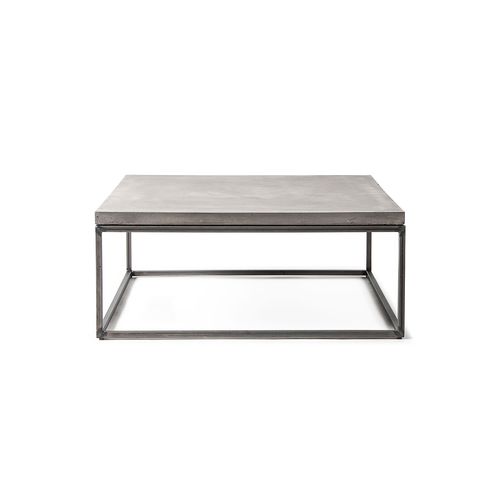 Table basse contemporaine - PERSPECTIVE - Lyon Béton - en béton / avec piètement en métal / rectangulaire