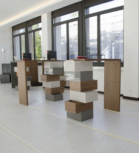 Banque d'accueil en bois - ALLEGRA - Ateliers Phi SA
