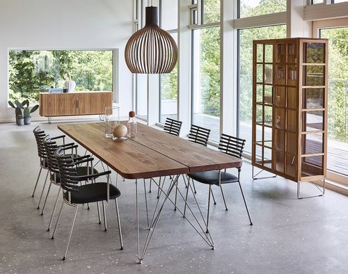 Table à manger contemporaine - GM 3300 Plank De Luxe - Naver Collection - en bois massif / en frêne / en MDF