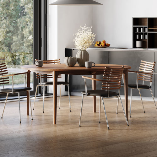 Table contemporaine - GM 3700 Ro - Naver Collection - en chêne / en noyer / en frêne
