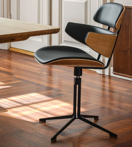 Chaise contemporaine - GM 586 Athene - Naver Collection - d'intérieur / en cuir / en chêne